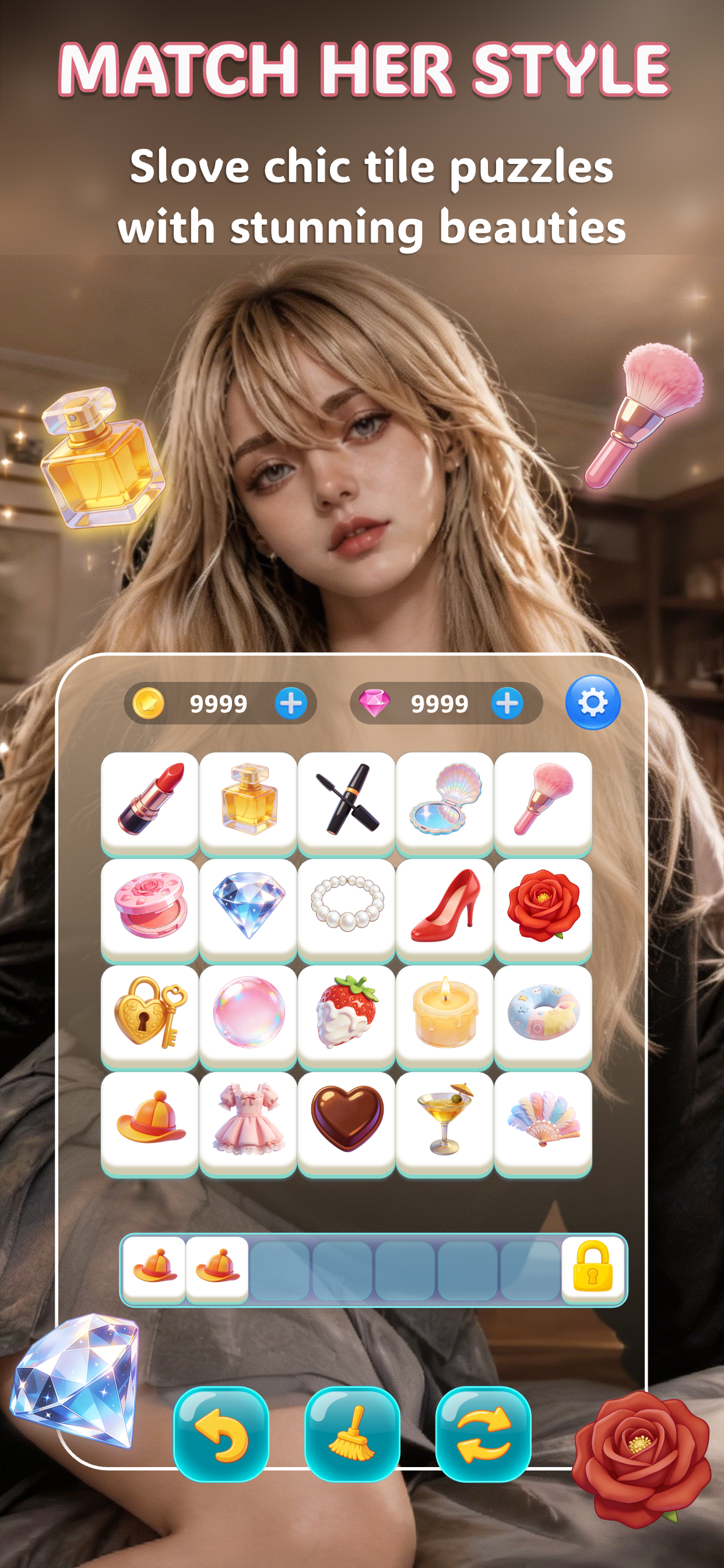Honey Crush fashion tile matching gameplay